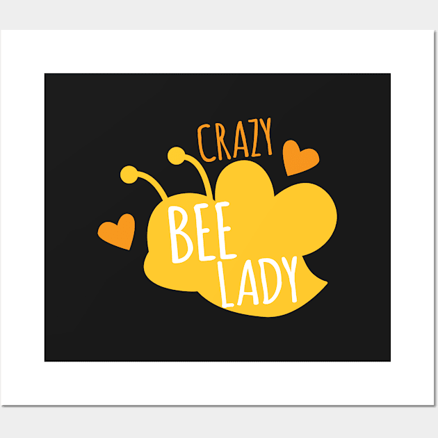 Crazy bee lady Wall Art by jazzydevil